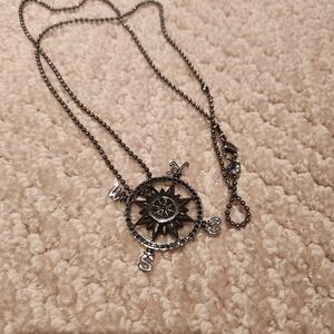 Swarovski crystal necklace disney collaboration compass necklace